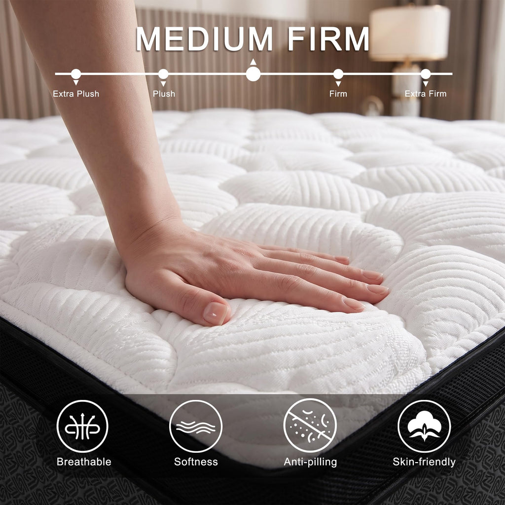 Full Size 12" Hybrid Memory Foam Mattress R6833