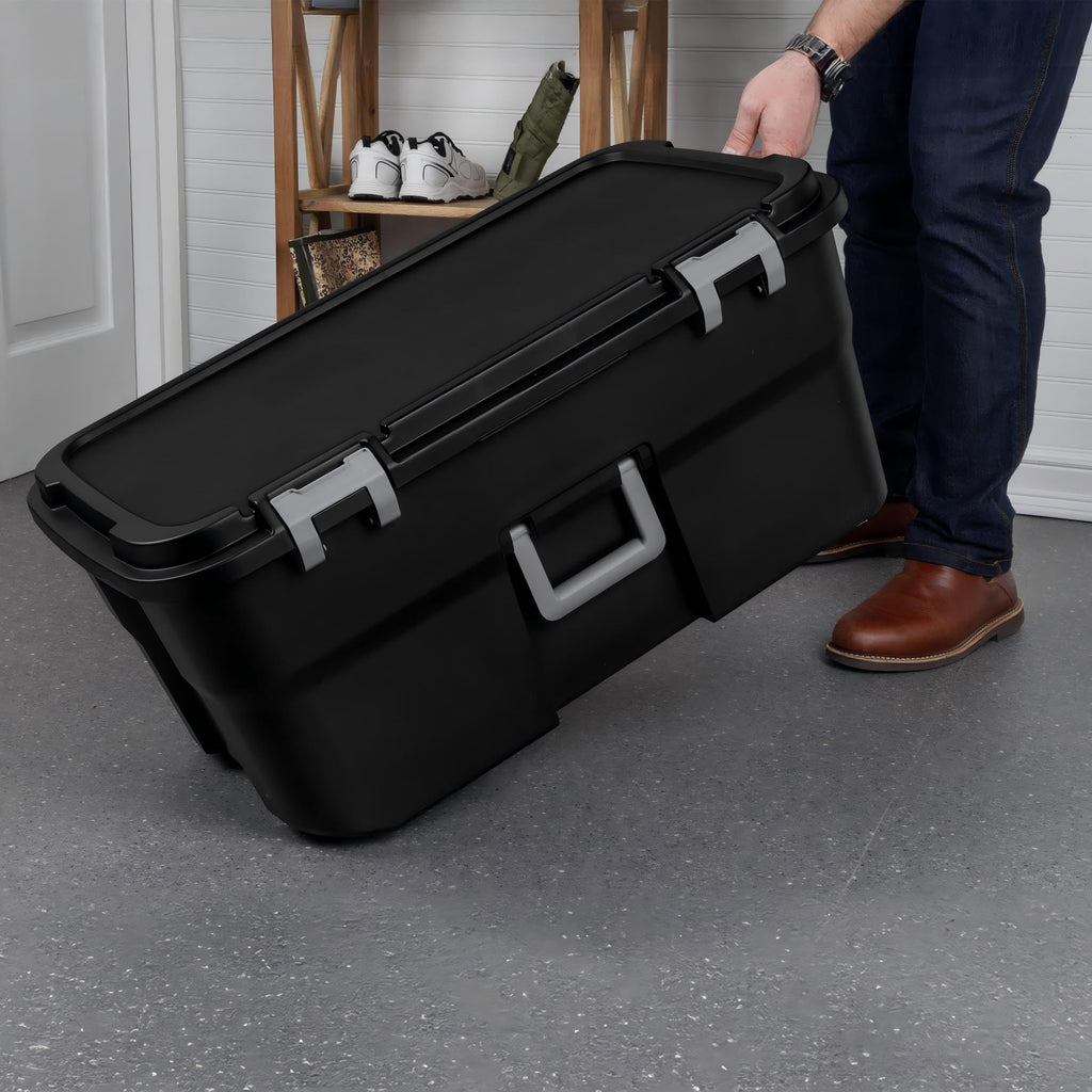 22 Gallon Rolling Storage Trunk with Wheels and Handle R379142