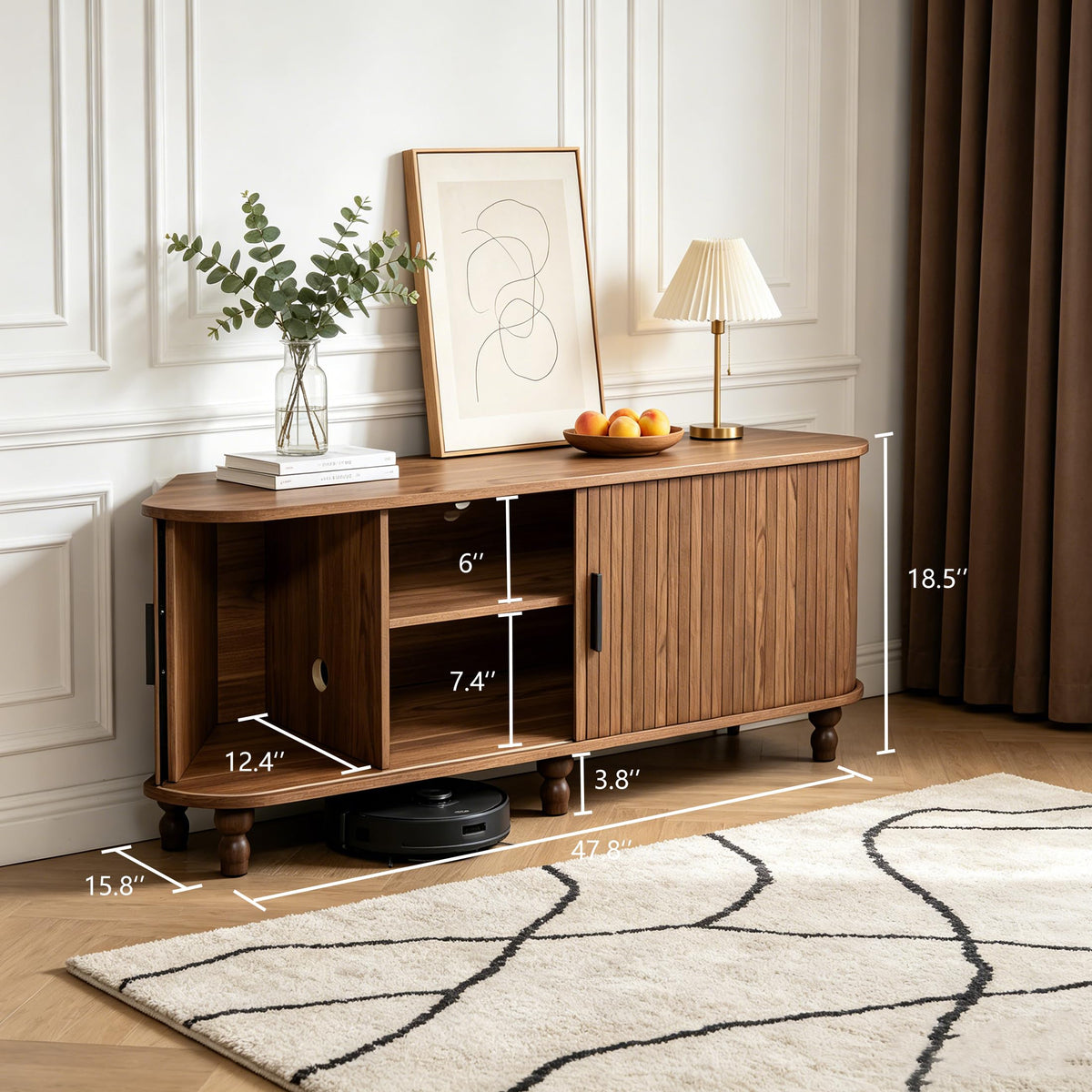 45" Corner TV Stand with Storage C61452