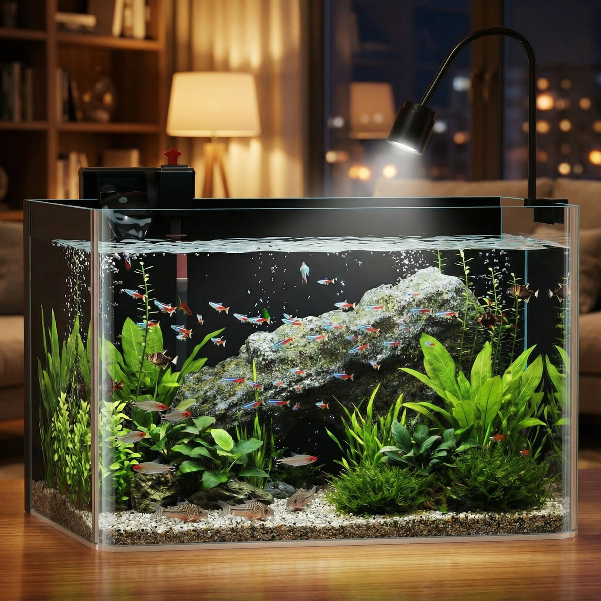 10 Gallon Black-Back Aquarium Fish Tank Q937