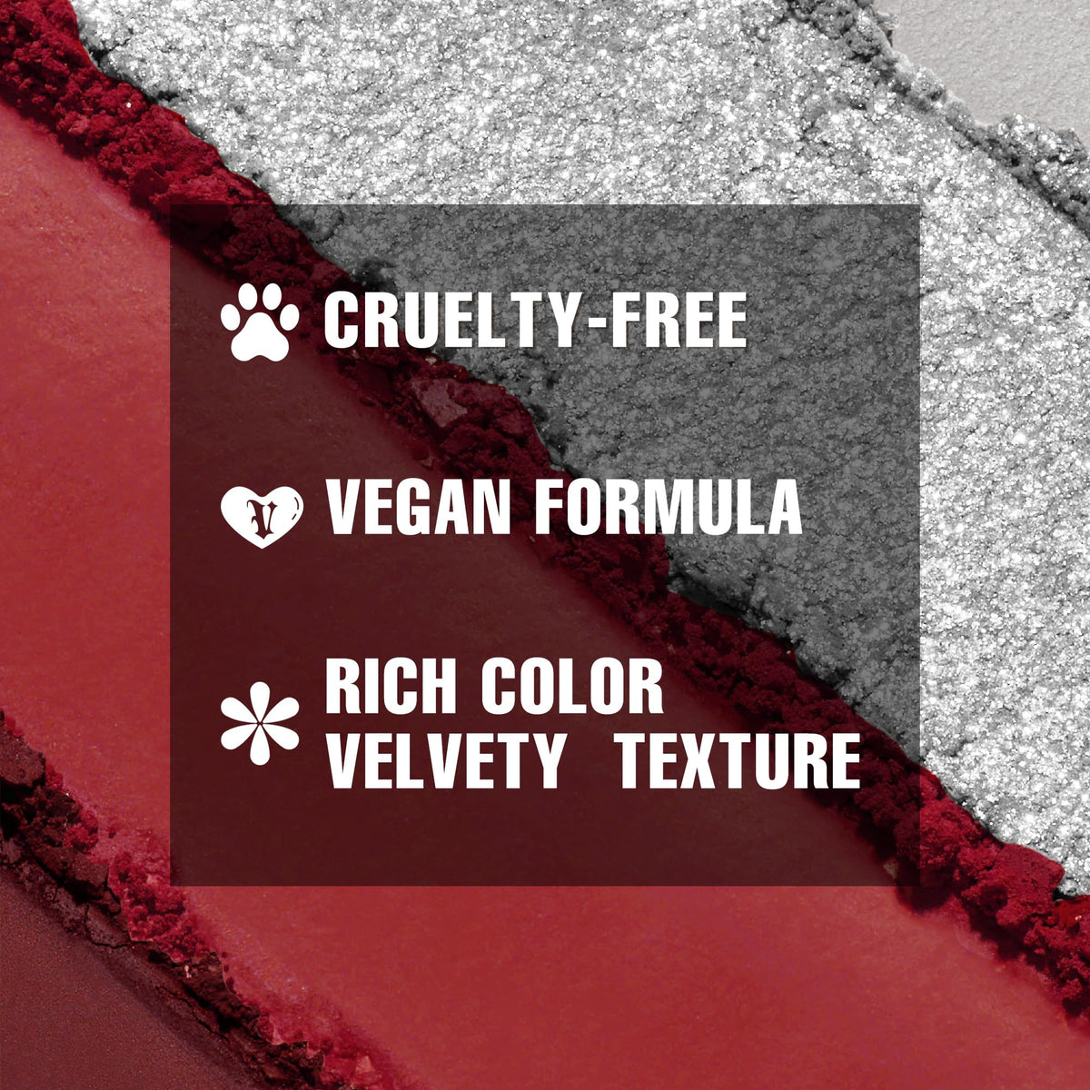 Black Red Grey Eyeshadow Palette E3210