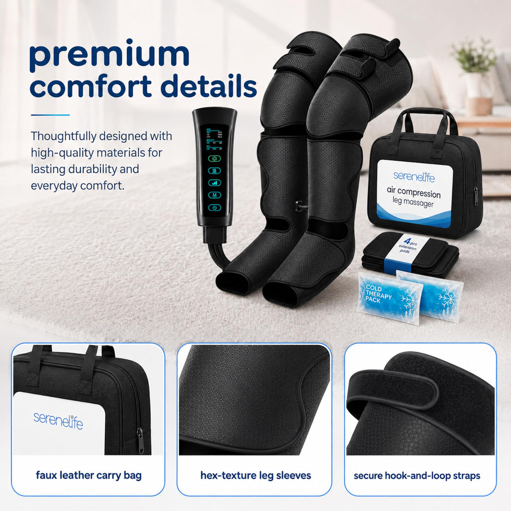 Air Compression Leg Massager with Heat and Compression G35214