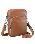 Small Genuine Leather Crossbody Bag with RFID Blocking Card Slots W102
