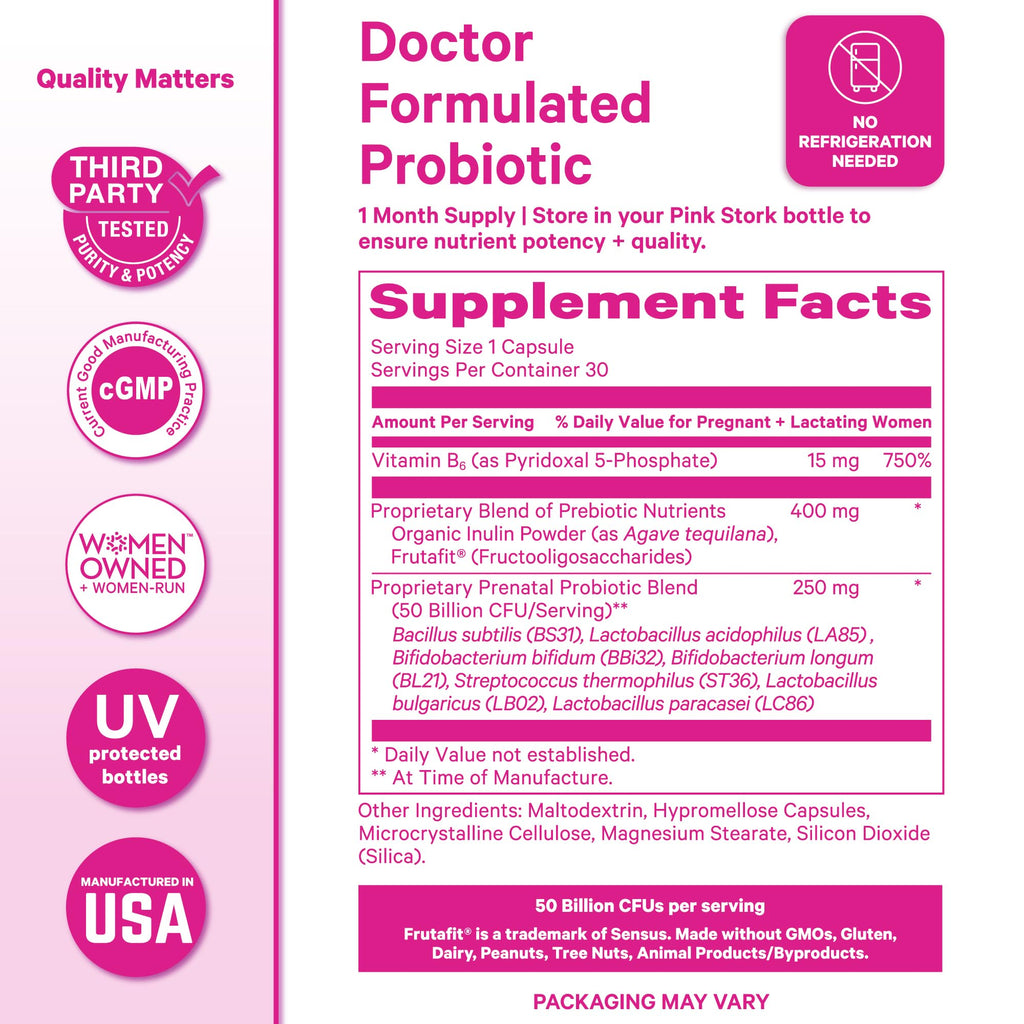 Prenatal Probiotic 50 Billion CFU 30 Capsules L30092