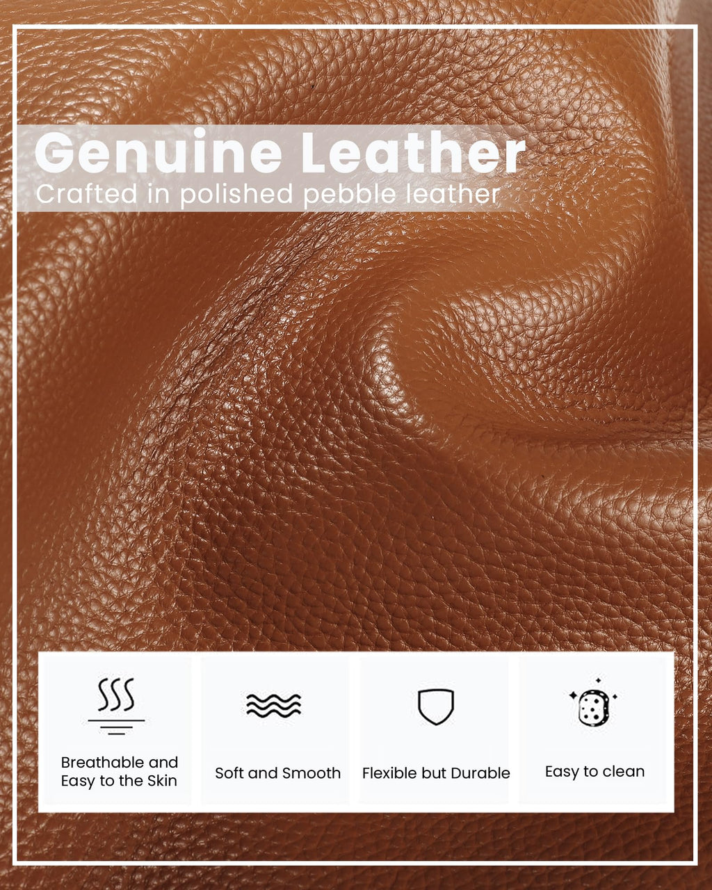 Small Genuine Leather Crossbody Bag with RFID Blocking Card Slots W102