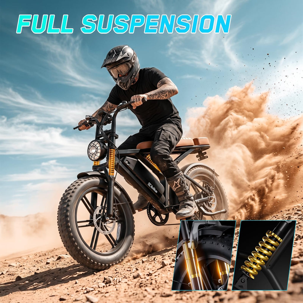 Electric Bike 48V 15 Ah Battery 2000W Peak Motor 28MPH V621354