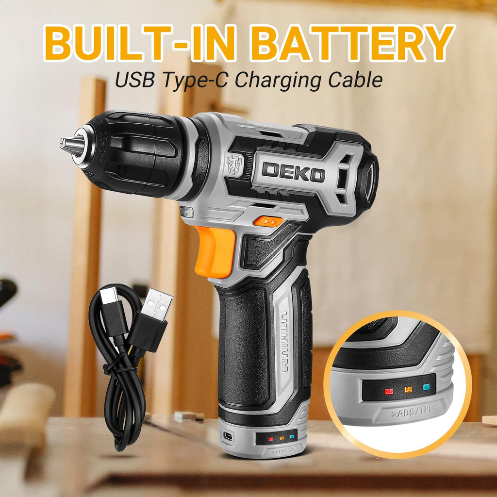 12V Cordless Drill Set with 3/8-inch Keyless Chuck V23118