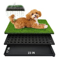 23''X17'' Artificial Turf Dog Grass Pad with Tray J804720