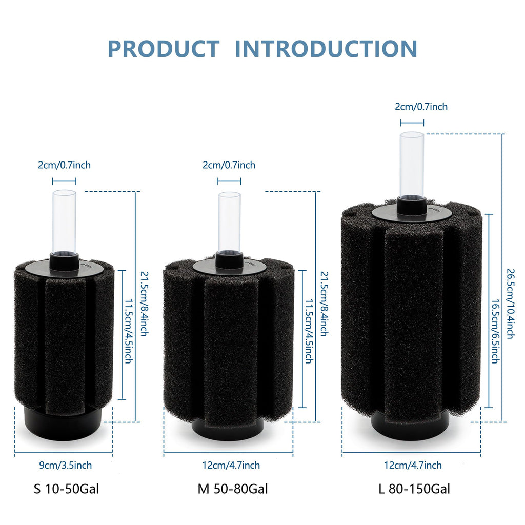 150 Gal Aquarium Sponge Filter with Air Stone G151