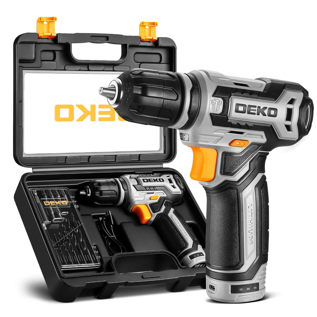 12V Cordless Drill Set with 3/8-inch Keyless Chuck V23118