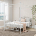 Metal Canopy Bed Frame Full Size with Headboard & Footboard R571