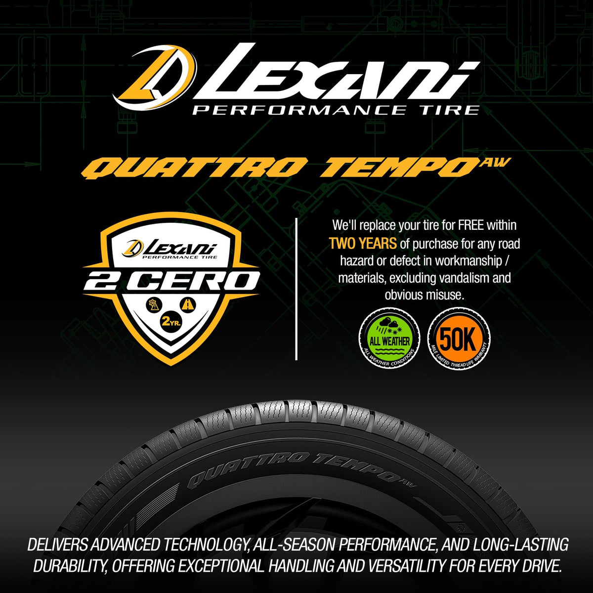 P245/40ZR18 97V All Weather Passenger Tire T93547