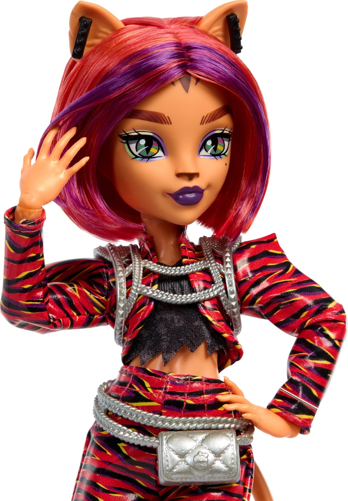 Monster High Toralei Music Club Doll With Varsity Jacket, Yearbook, And Accessories B228011