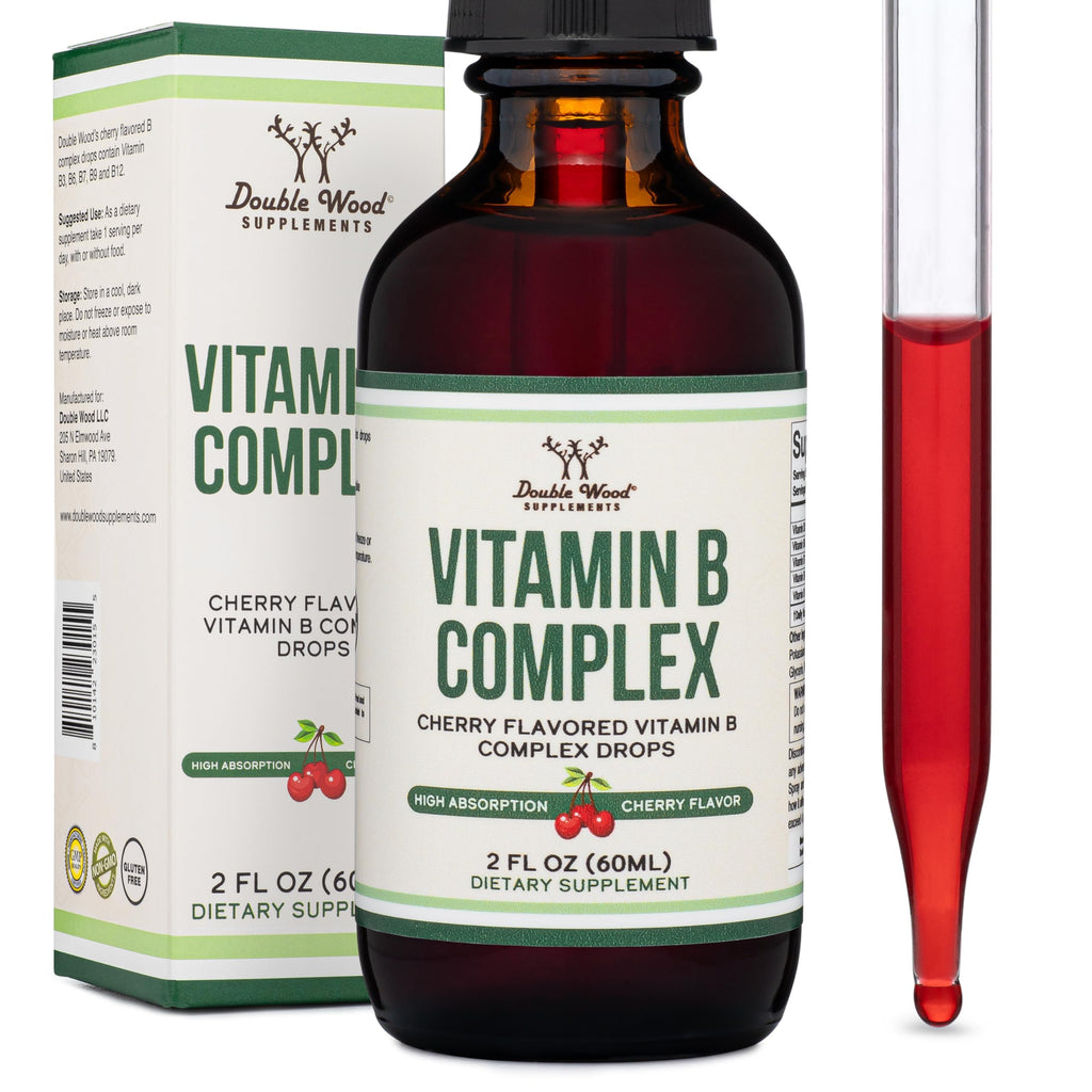 Cherry Flavor Liquid Vitamin B-Complex Drops Q11176