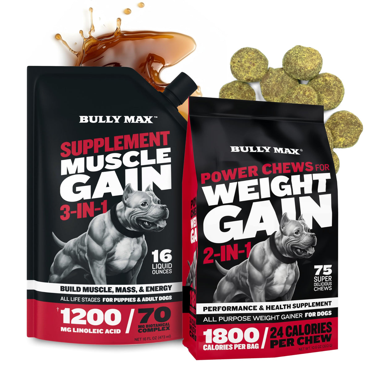 Liquid Muscle Builder & Weight Gainer Soft Chews K687649