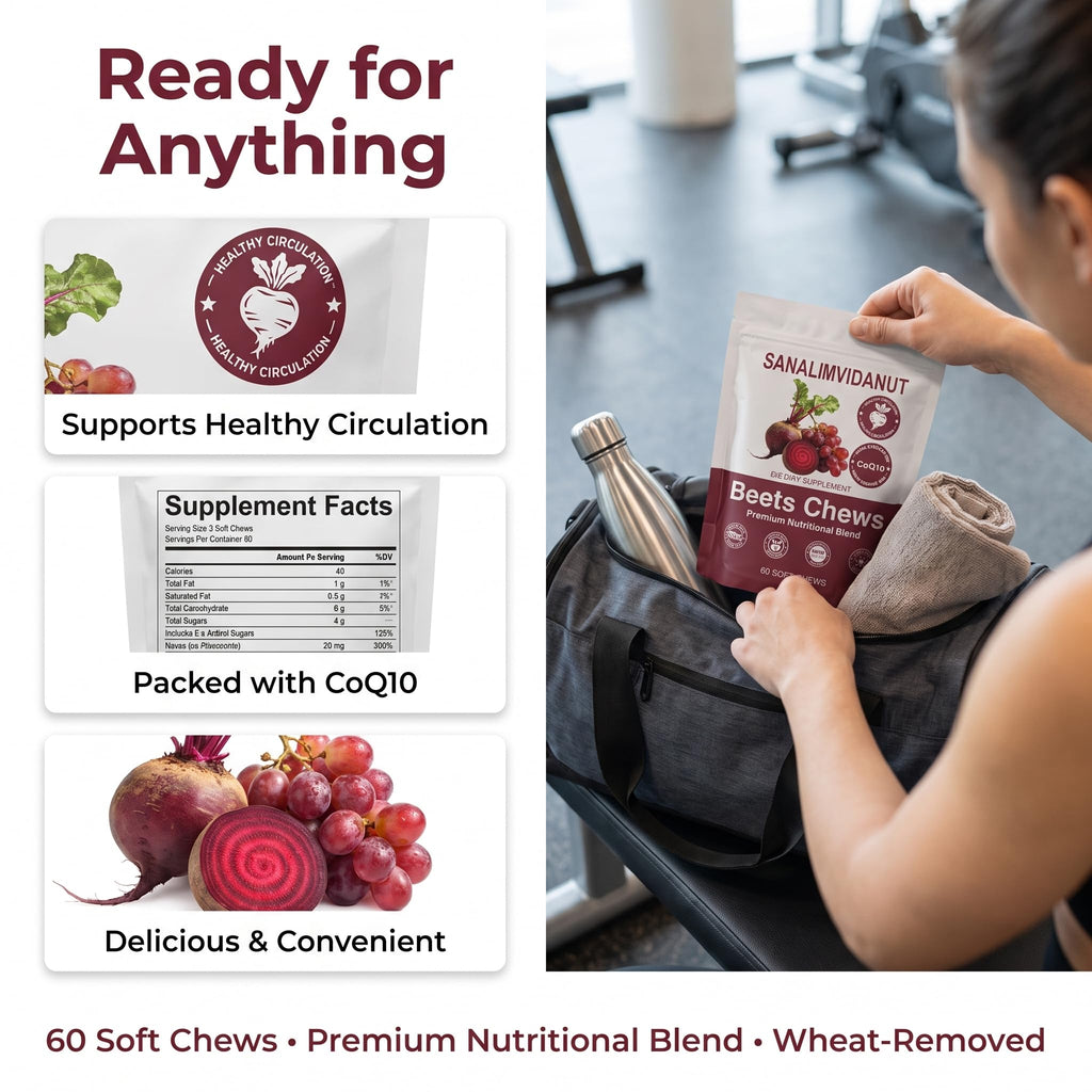 Beet Root Chews 500mg 60 Chews I4561