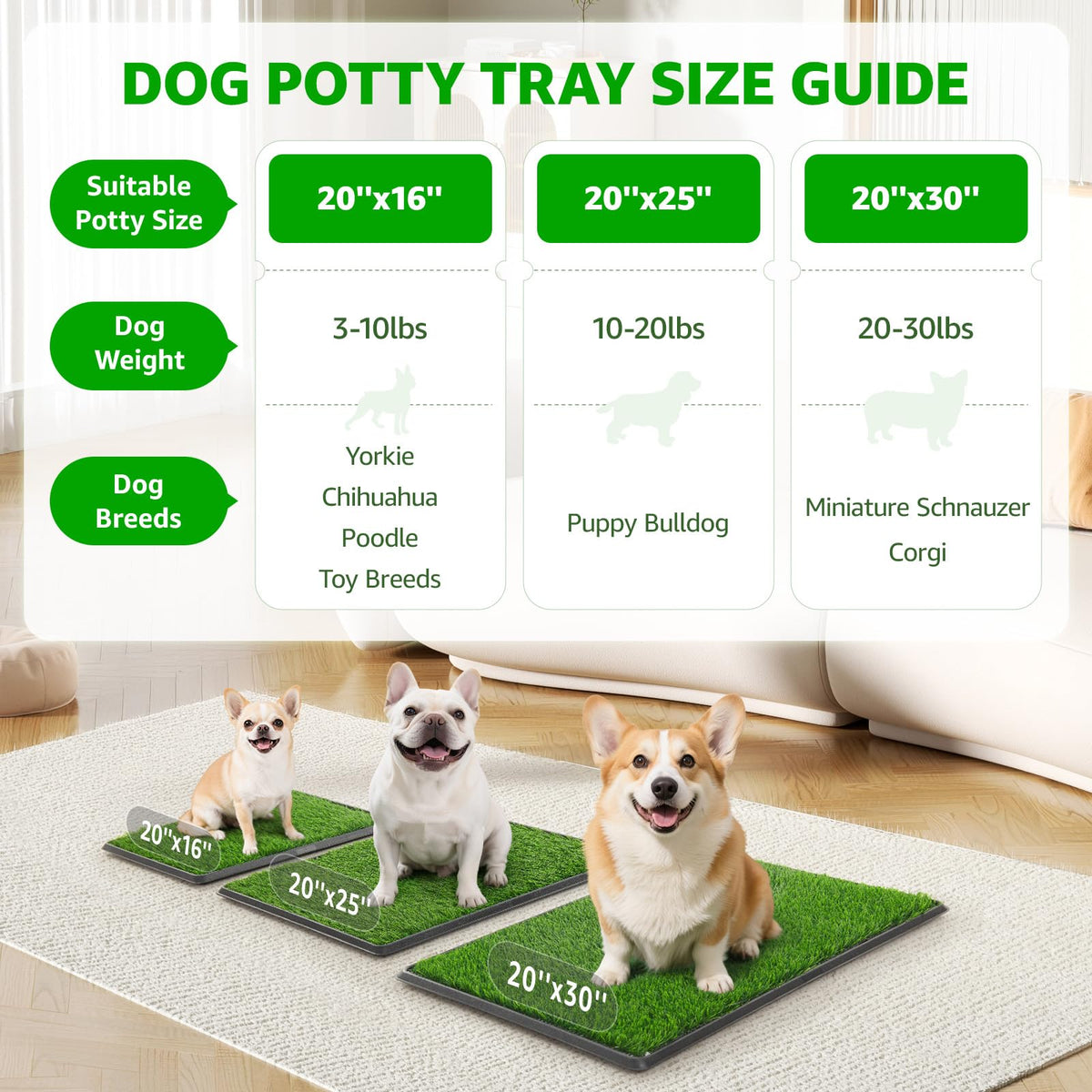 Portable Dog Grass Pad with Tray V67740