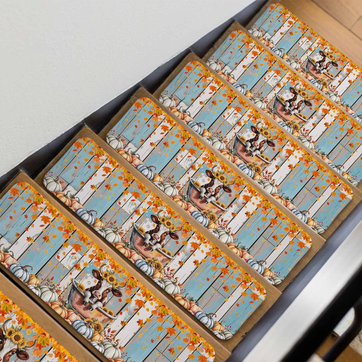 15 Pc Non-Slip Stair Treads Carpet Mat 8x30In W861218