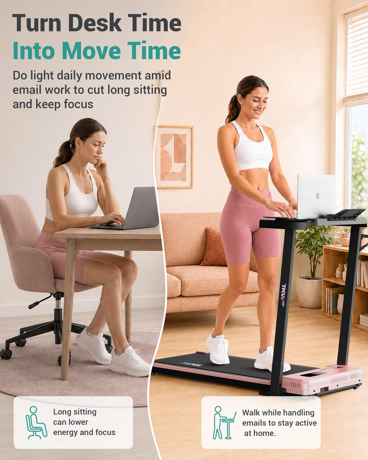 Walking Pad with Vibration Plates and Incline L81217