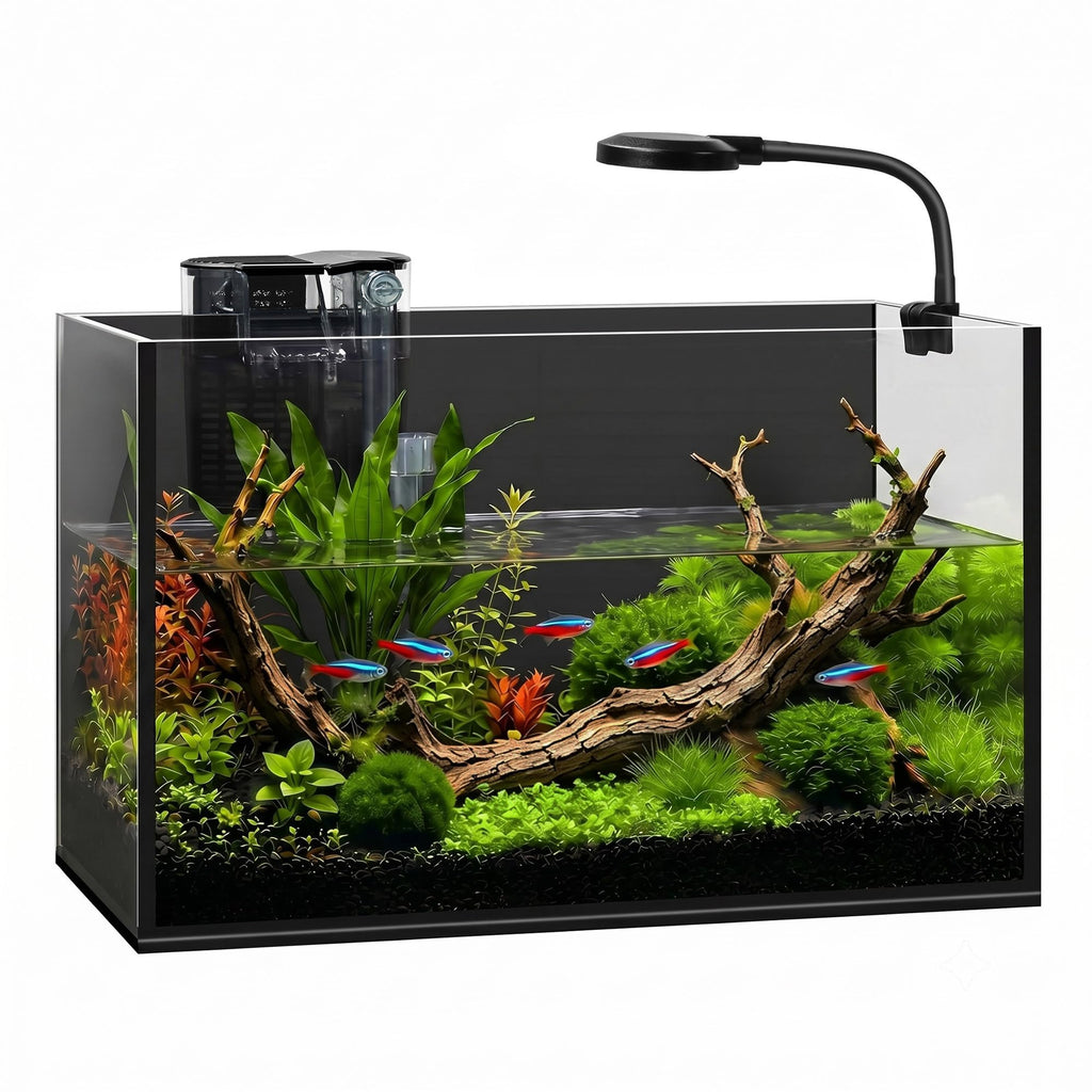 2 Gallon Fish Tank with Light and Filter R8046