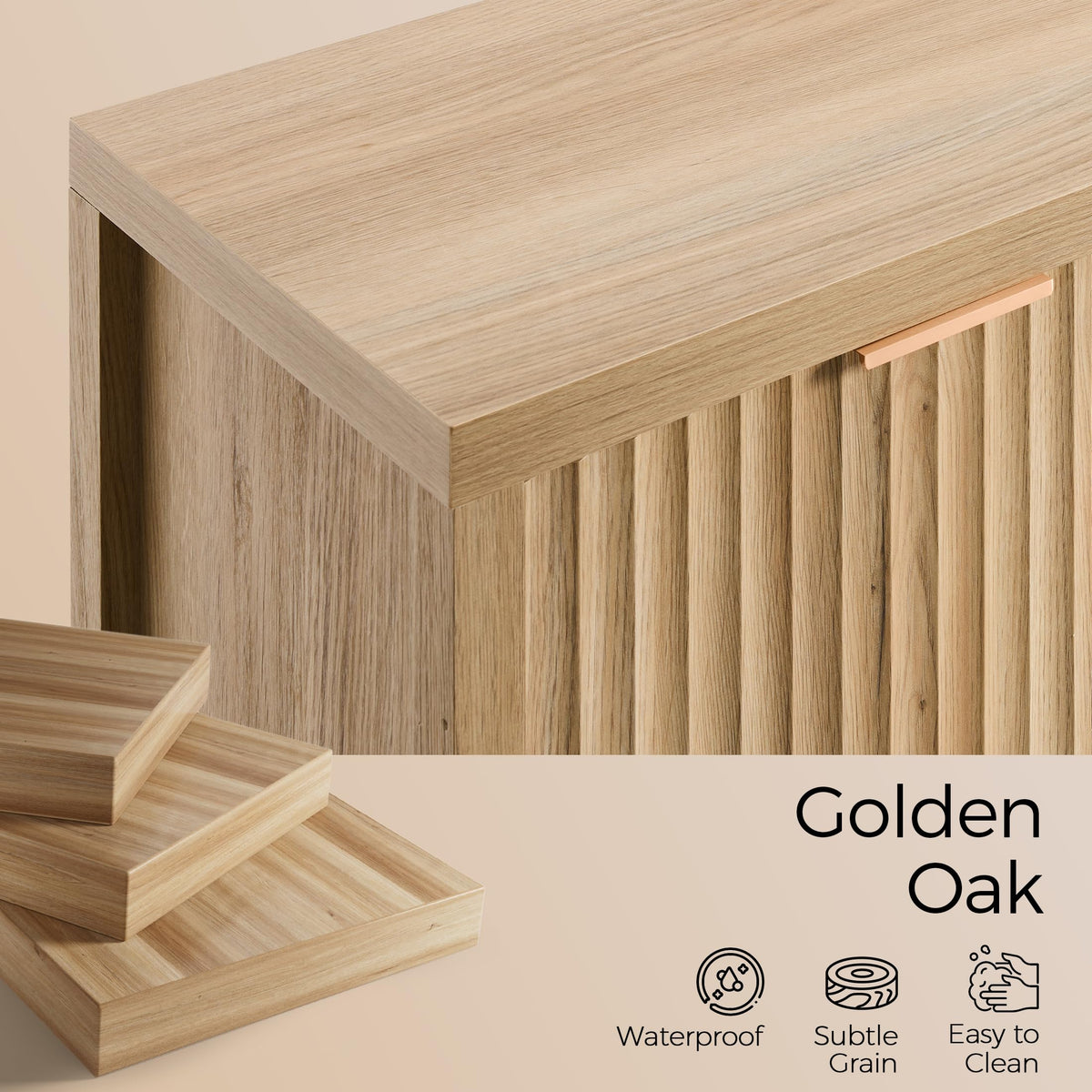 56" Golden Oak Buffet Cabinet G622085