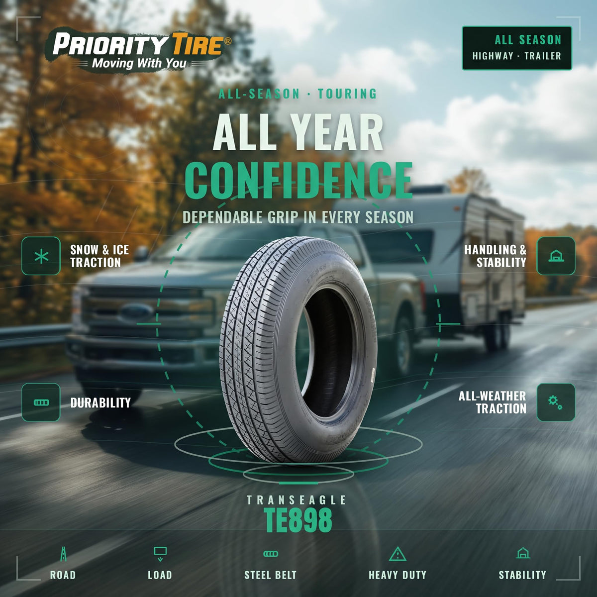 ST205/75D15 All Season Diagonal Tire Y27011