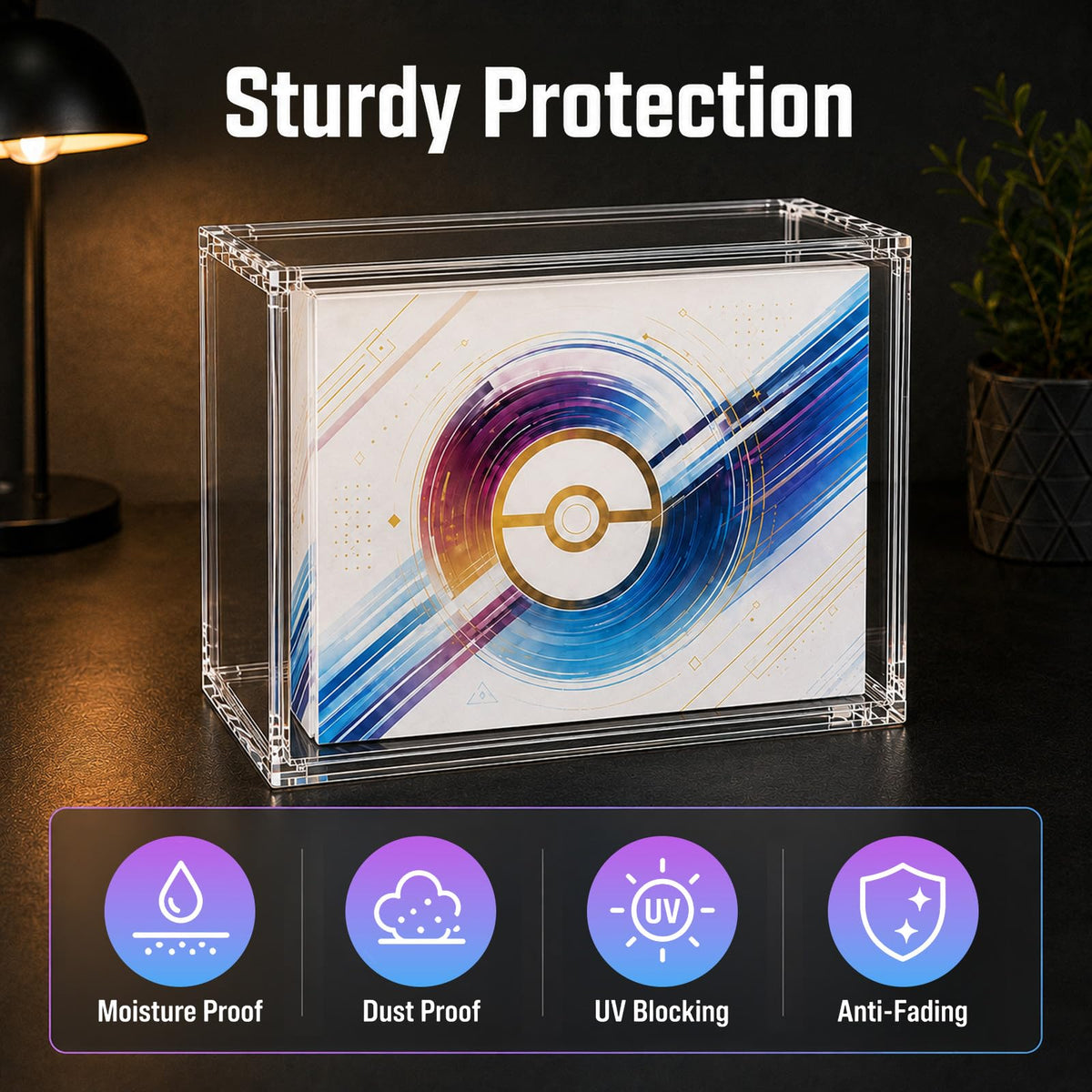 Acrylic Display Case with 6 Magnets Stackable J6144