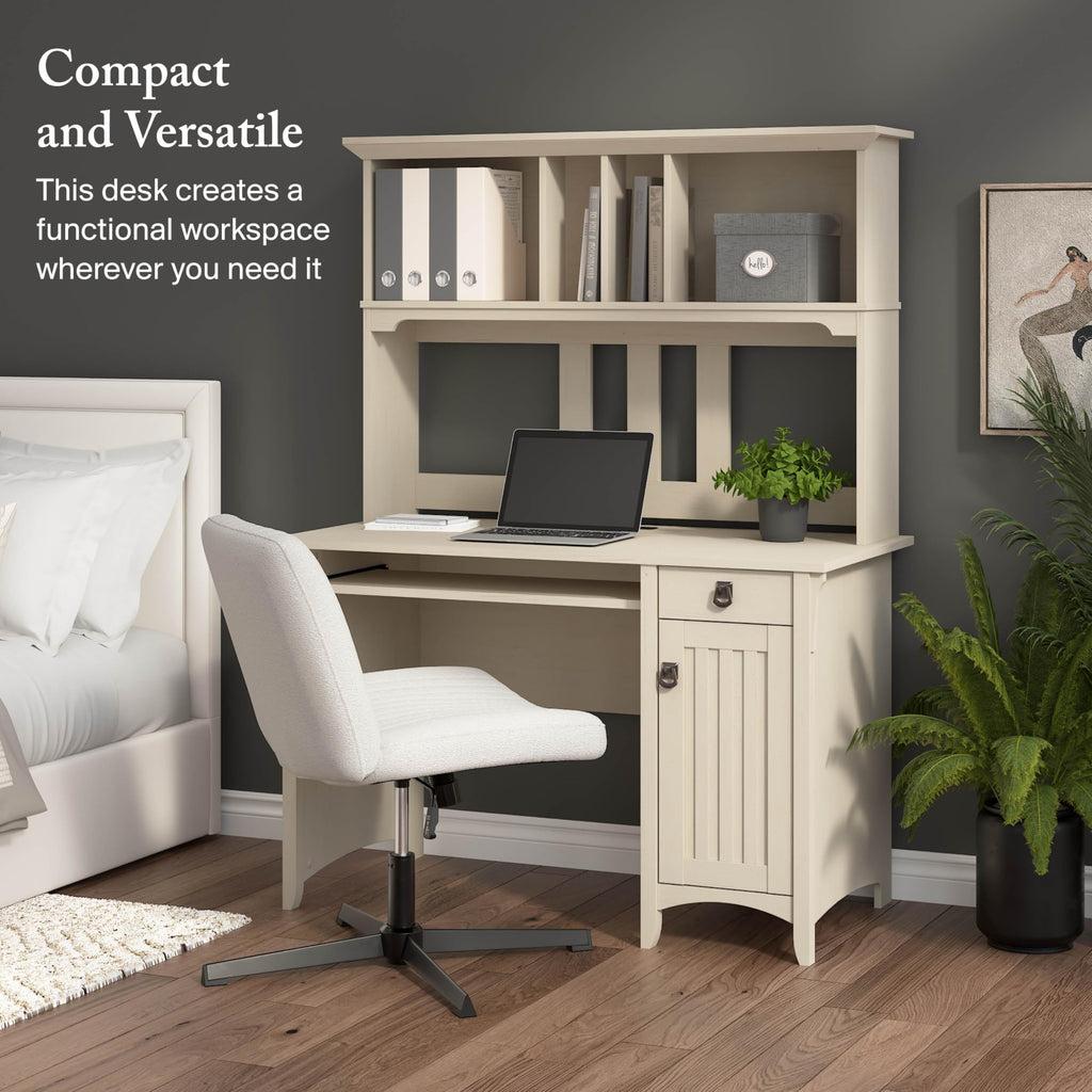 Small Computer Desk with Hutch W569