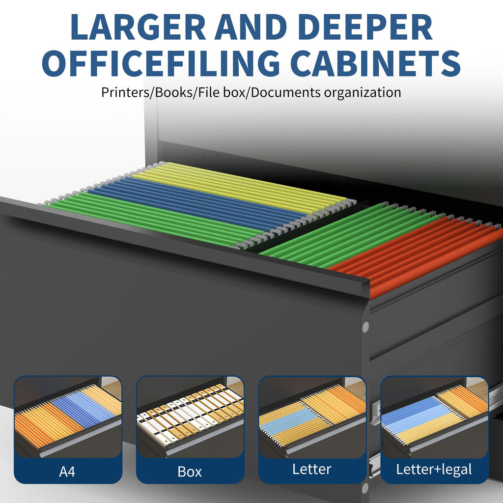 3 Drawer Metal File Cabinet with Lock K2835