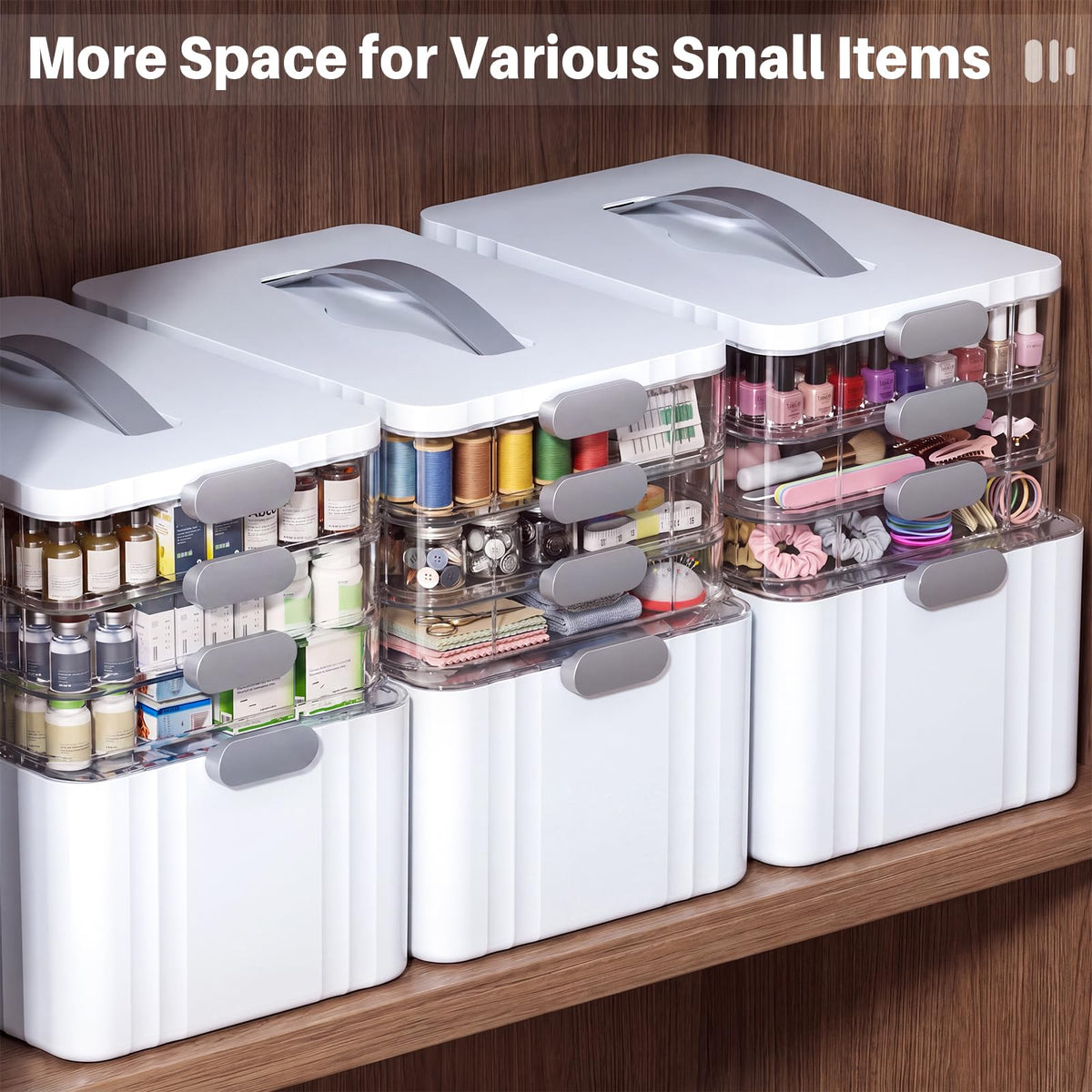 4-Tier Medicine Organizer Storage Box E322512