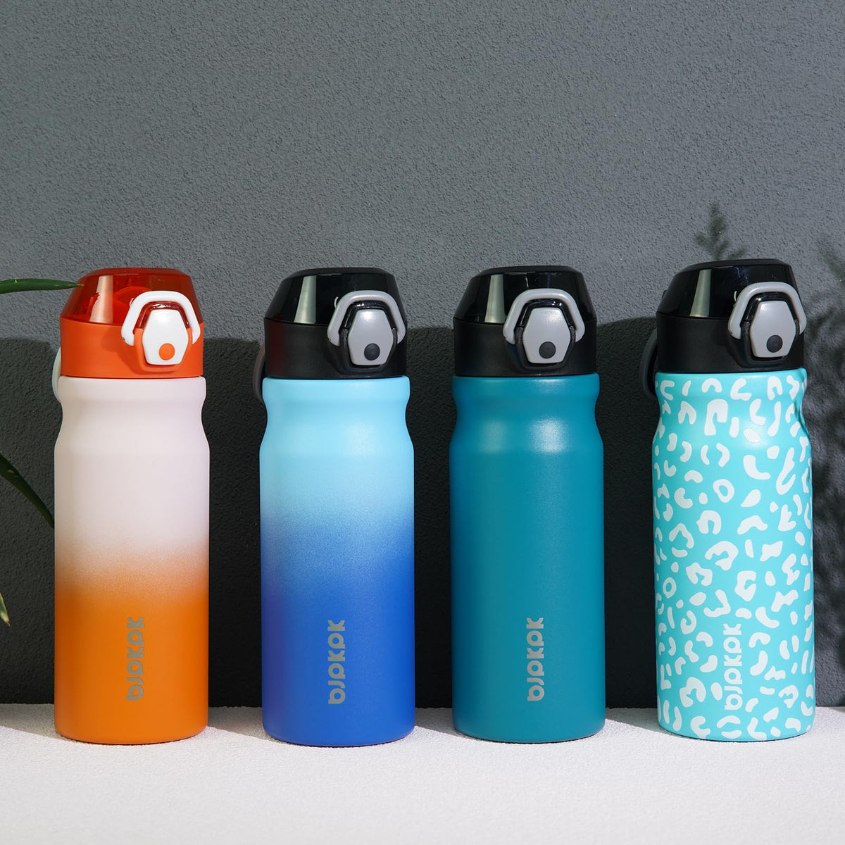 18 oz Insulated Stainless Water Bottle with Straw & Handle W292