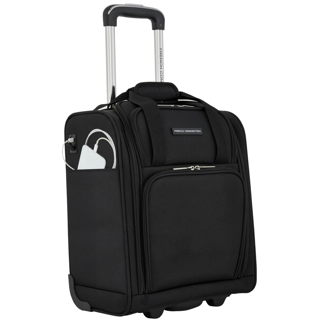 16" Underseat Carry-On Luggage with USB/USB-C Ports, Black C997102