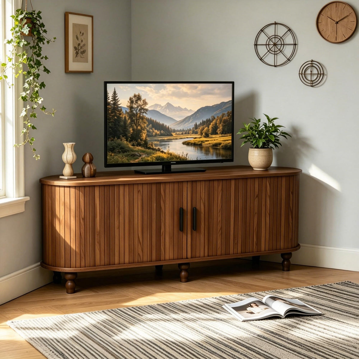 45" Corner TV Stand with Storage C61452