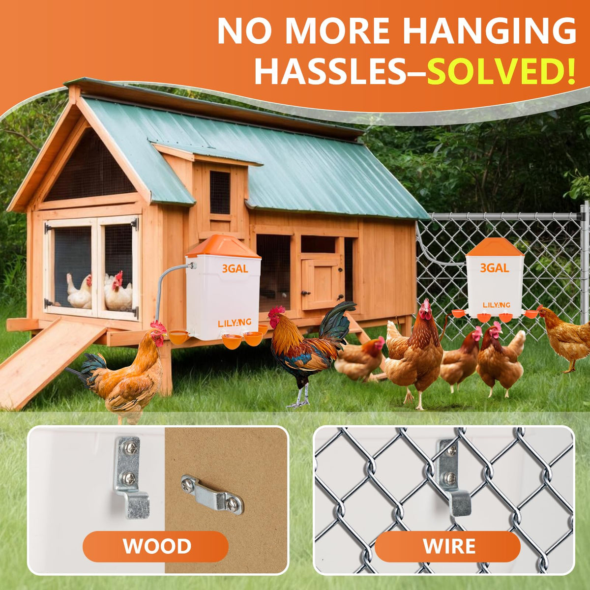 Automatic Chicken Waterer 3 Gallon O8447
