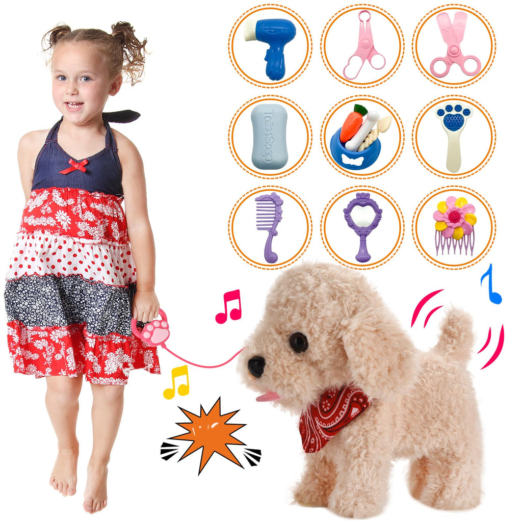 Interactive Walking Plush Puppy Toy S41956