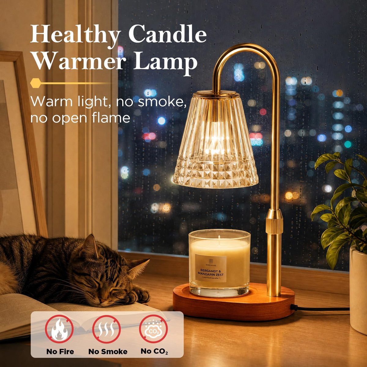 Candle Warmer Lamp with Timer G525154