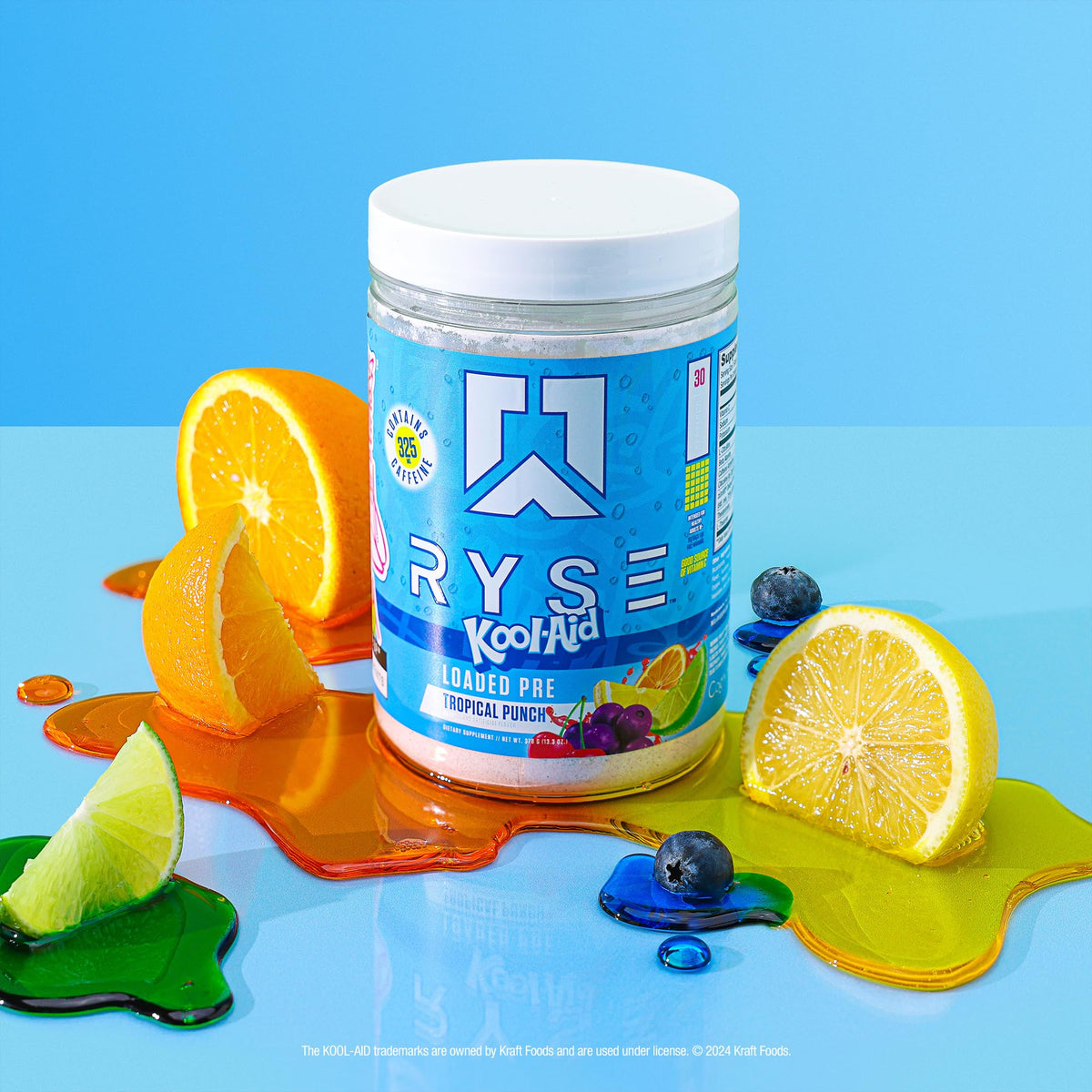 Pre Workout Powder Tropical Punch 300mg Caffeine 30 Servings D33126