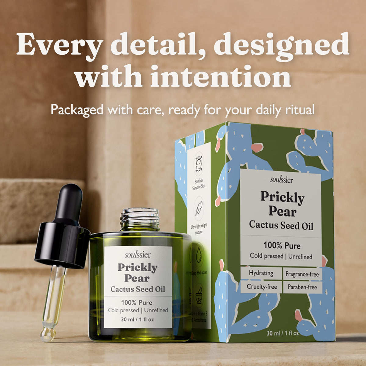 Cold-Pressed Prickly Pear Seed Oil 1 oz Q28651
