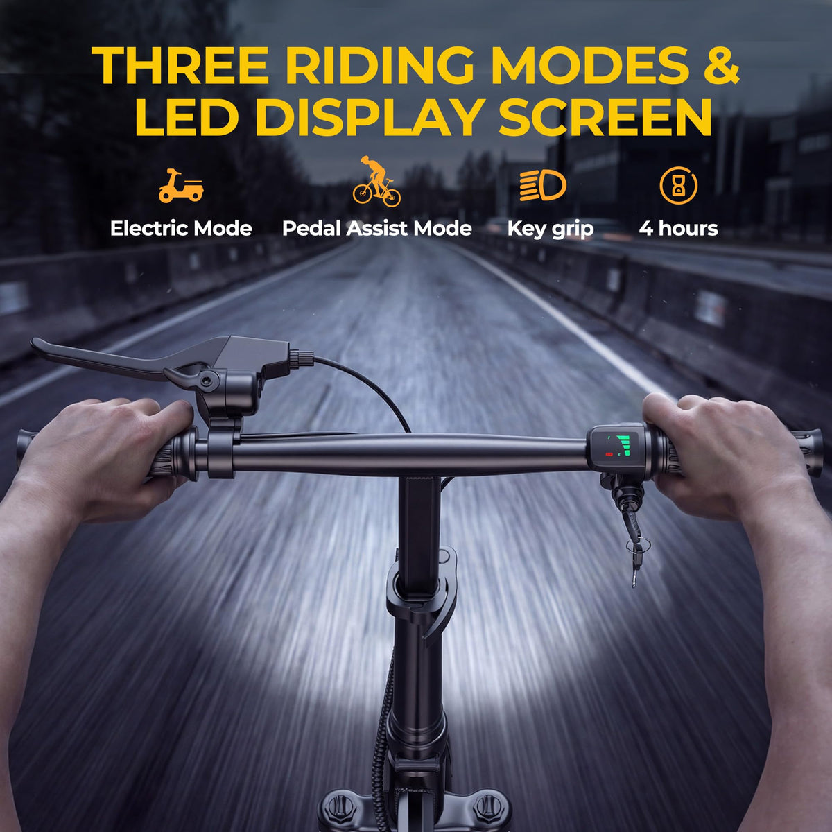 Electric Bike for Adults 750W Peak Motor 20 MPH Folding Ebike 14" Z416