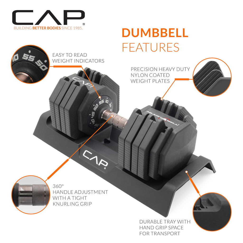 Adjustable Dumbbell Set 25 LB & 55 LB P842737