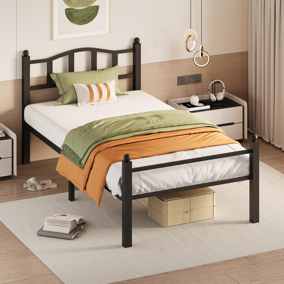 Twin Bed Frames with Headboard R997