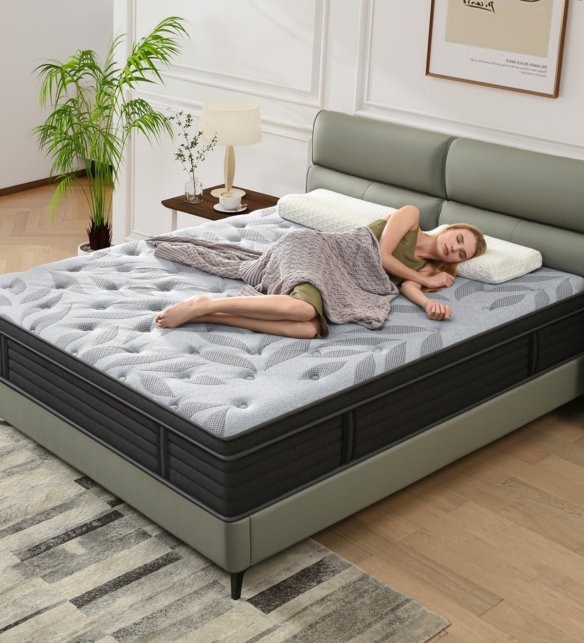 12 Inch Medium Firm Hybrid Mattress S9362