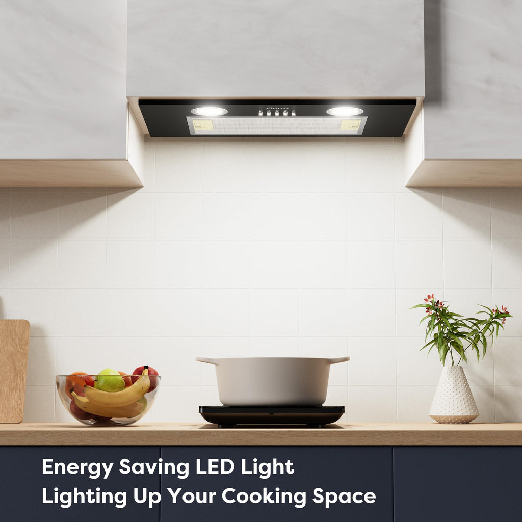 20 inch 650 CFM Black Insert Range Hood V7231