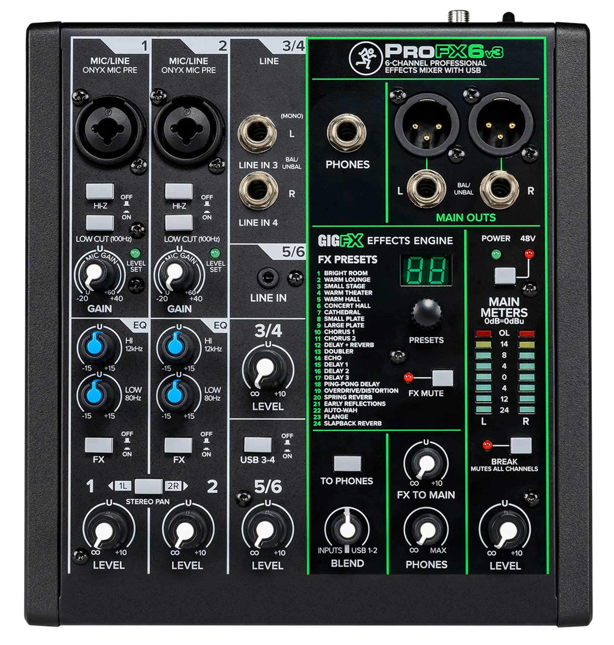 15" Active DJ Speaker Pair with Mixer P5819
