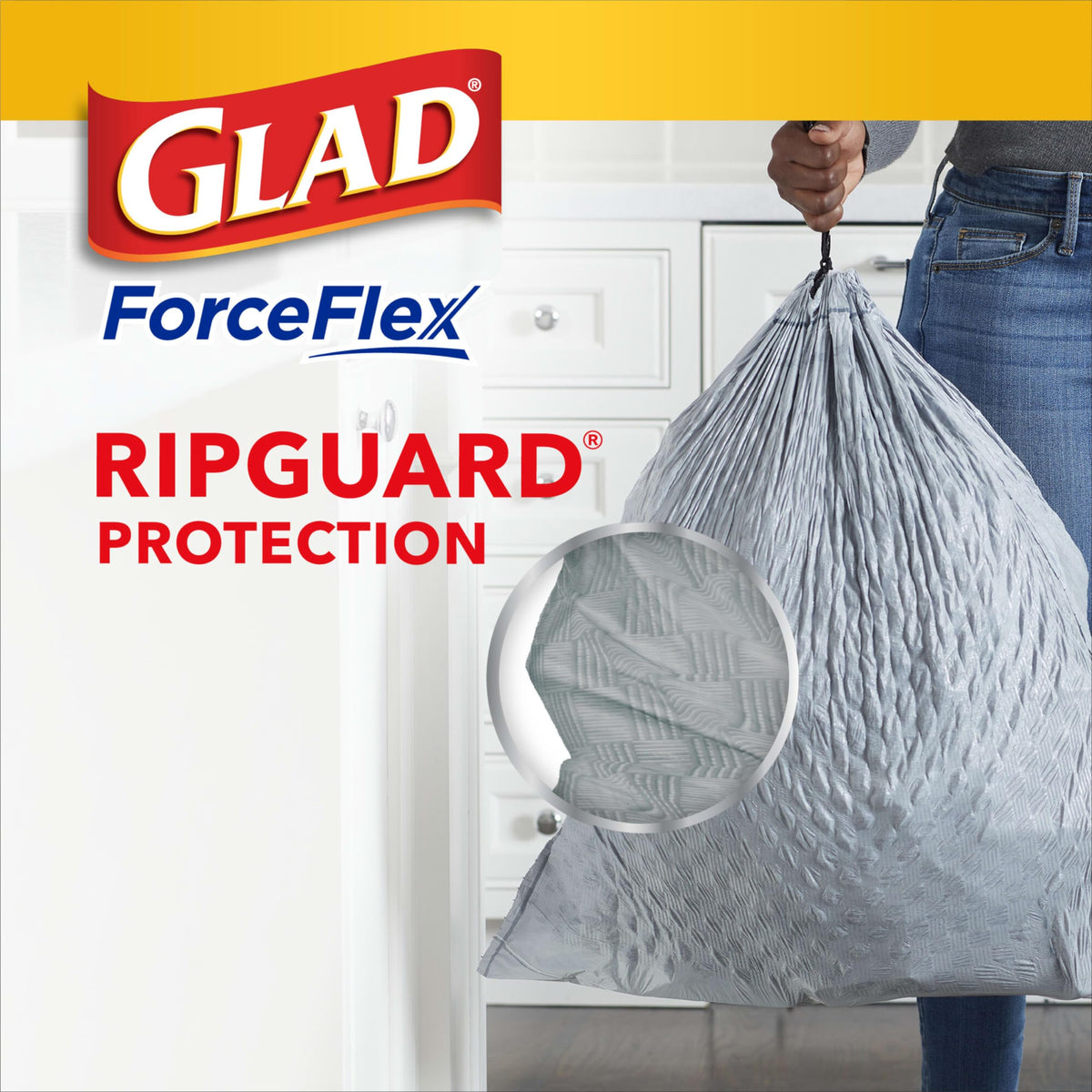 13 Gallon Unscented Tall Kitchen Drawstring Trash Bags 76 Count Q176