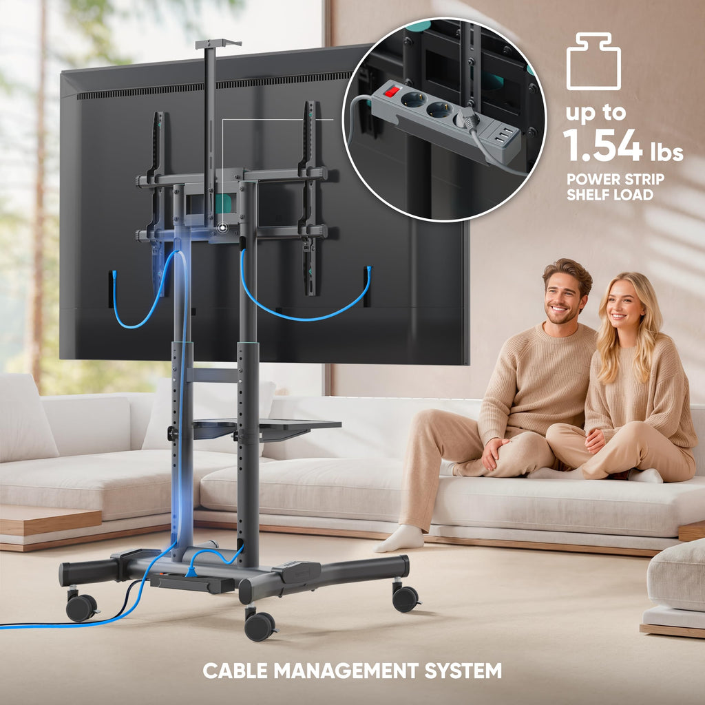 Black Mobile TV Stand 50-90 Inch X725026