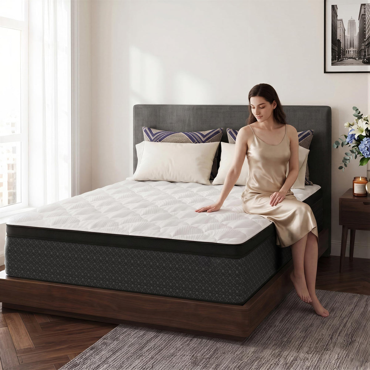 Full Size 12" Hybrid Memory Foam Mattress R6833
