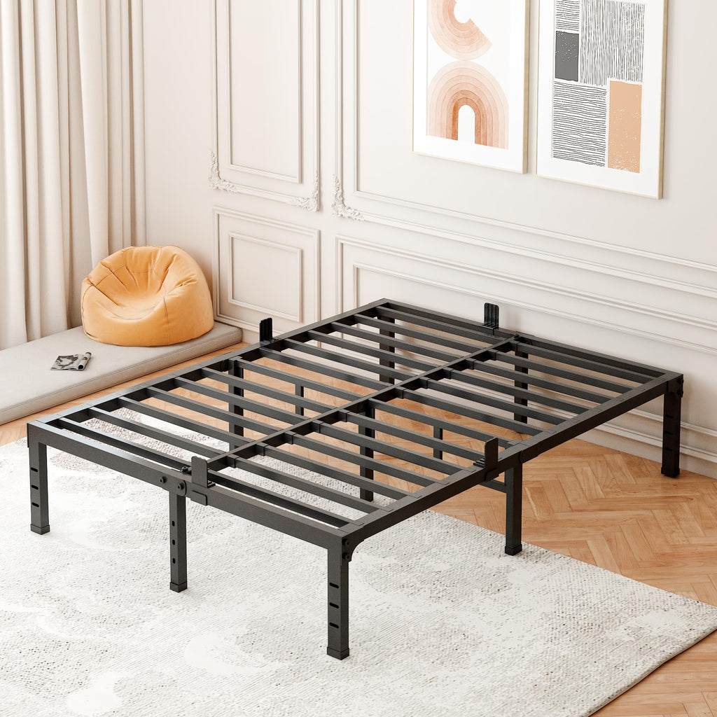 16 Inch Heavy Duty Metal Platform Bed Frame Full Size P136
