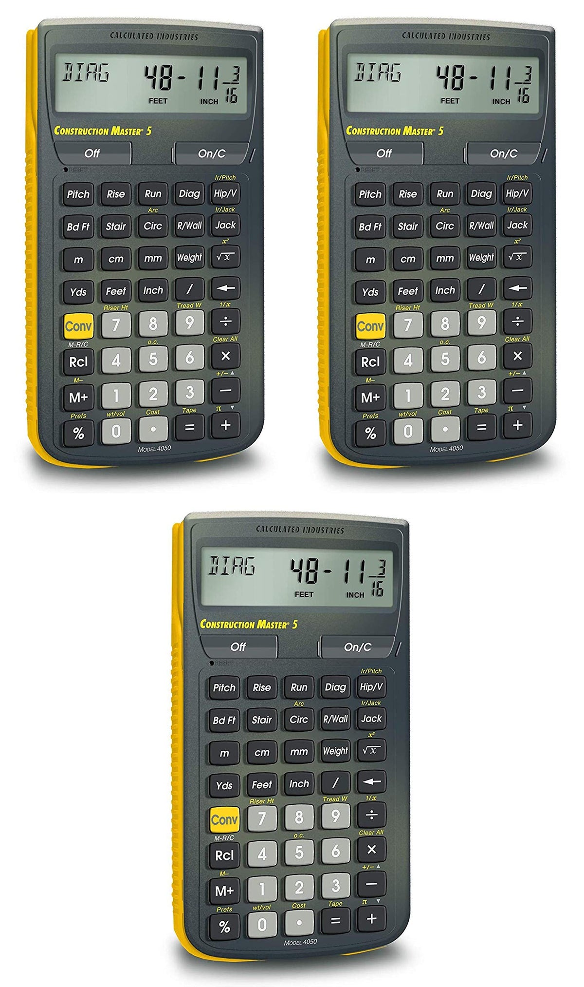Construction Calculator Pack of 3 V9176