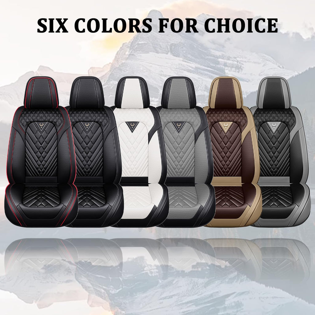 Waterproof Nappa Leather Full Set Car Seat Covers O4417